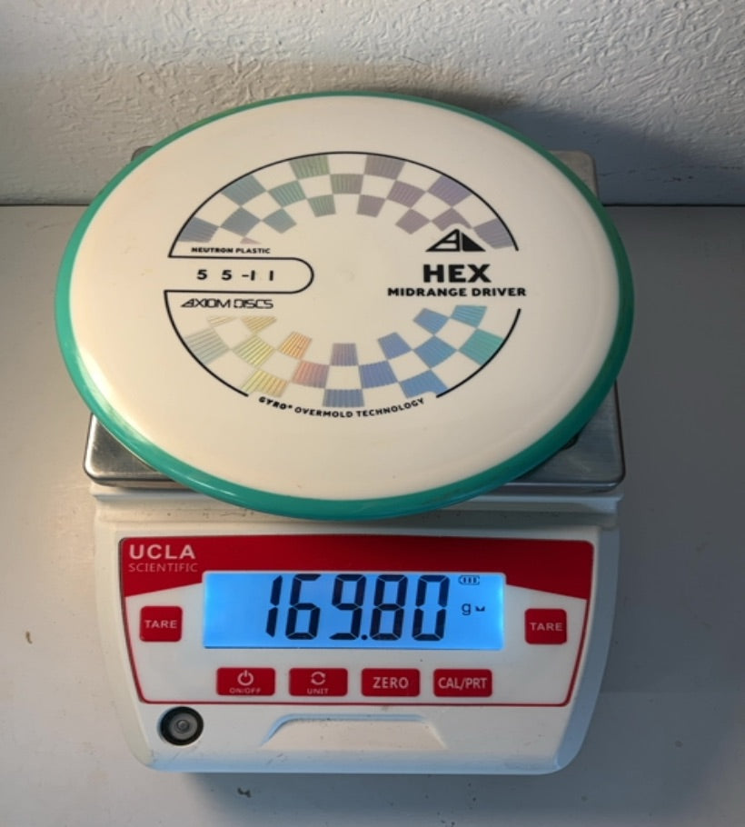 Axiom-Neutron-Hex-White-169.80g PRE-OWNED
