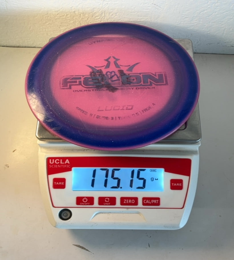 Dynamic Discs-Lucid-Felon-Pink-175.15g PRE-OWNED