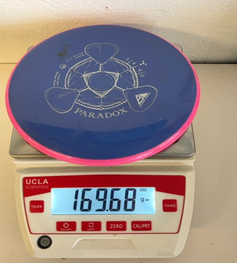 Axiom-Neutron-Paradox-Blue with Pink Rim-169.68g PRE-OWNED