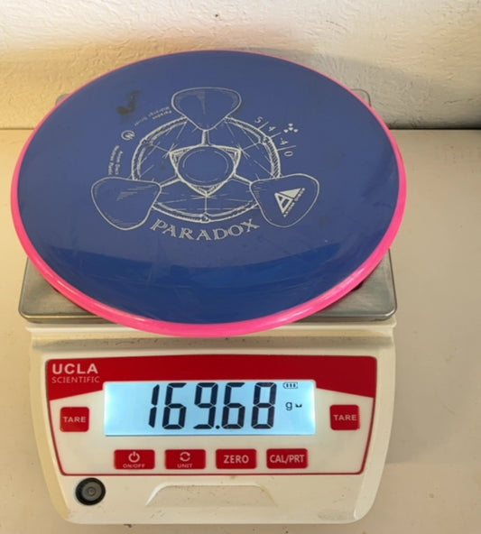 Axiom-Neutron-Paradox-Blue with Pink Rim-169.68g PRE-OWNED