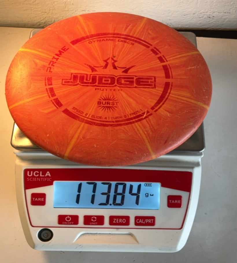Dynamic Discs-Prime Burst-Judge-Orange-173.84g PRE-OWNED