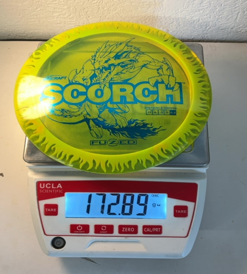 Discraft-FuZed-Scorch-Yellow-172.89g PRE-OWNED
