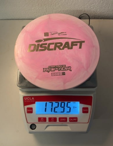 Discraft-ESP-Captains-Raptor-Pink-172.95g PRE-OWNED