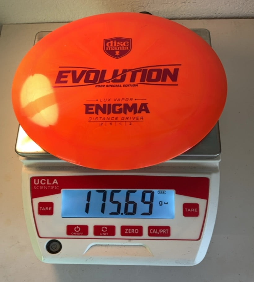 Discmania-Lux Vapor-Enigma-Orange-175.69g PRE-OWNED