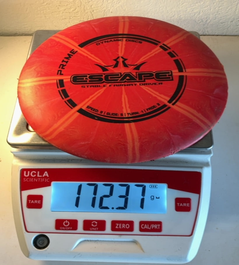 Dynamic Discs-Prime-Escape-Red-172.37g PRE-OWNED