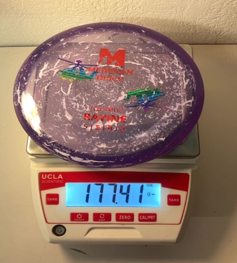 Meridian Discs-Marbled Clarus-Ravine-Purple-177.41g PRE-OWNED