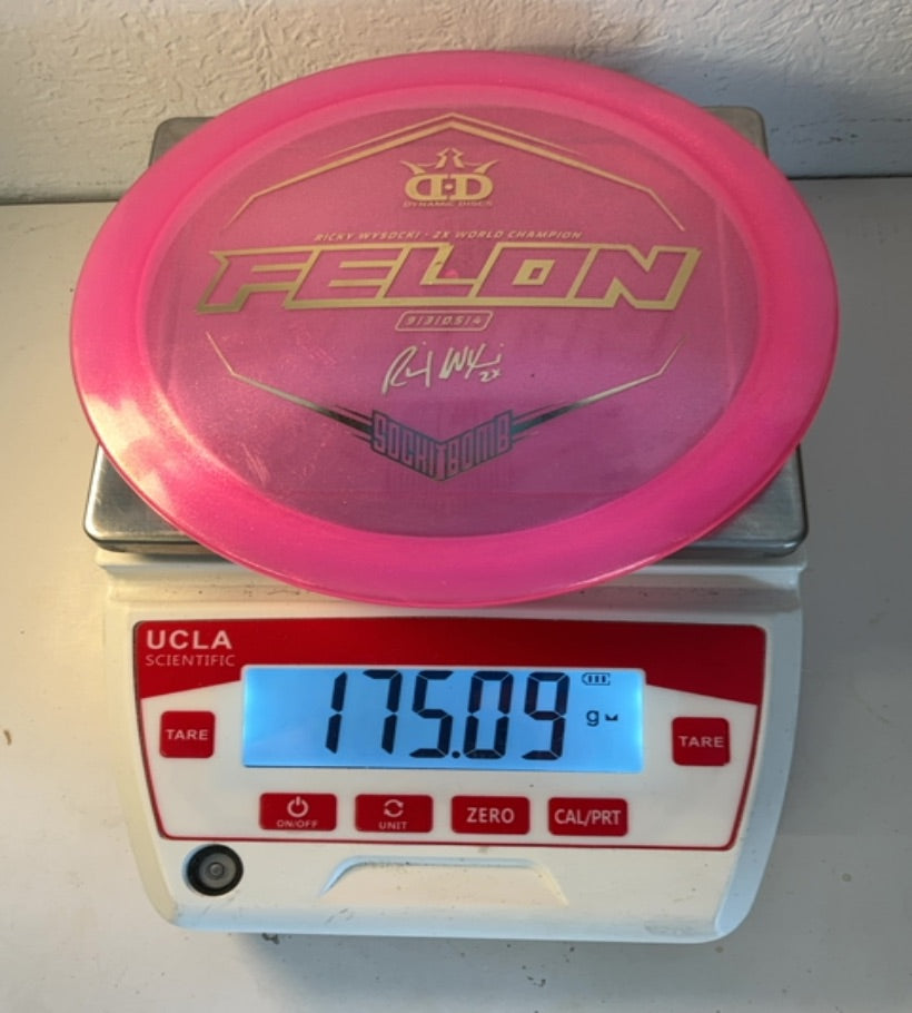 Dynamic Discs-Lucid-Sockibomb Felon-Pink-175.09g PRE-OWNED