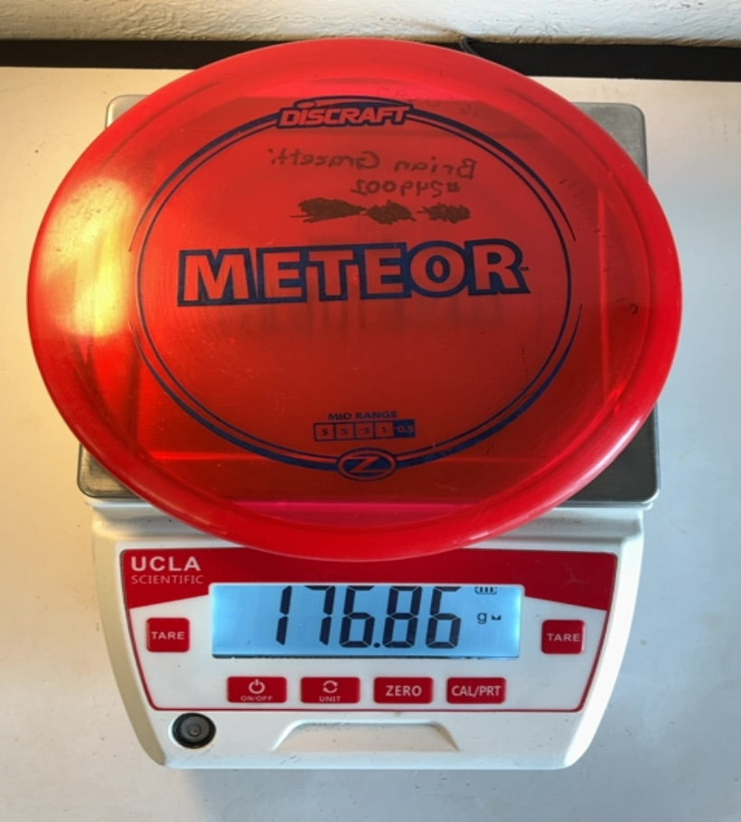 Discraft-Z-Meteor-Red-176.86g PRE-OWNED