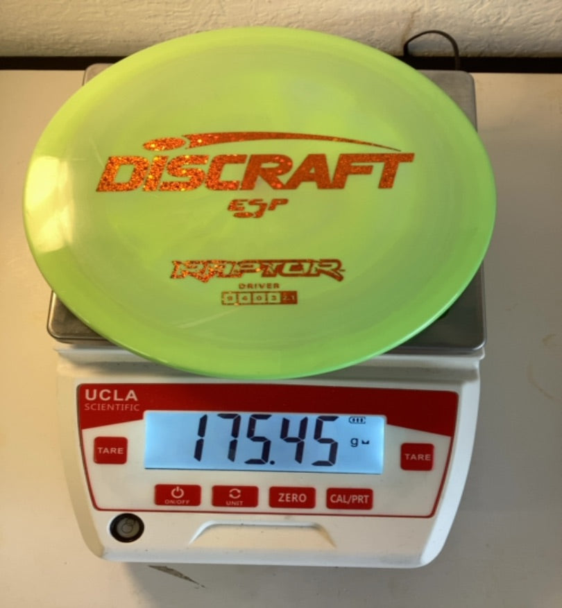 Discraft-ESP-Raptor-Green-175.45g PRE-OWNED