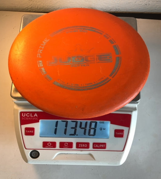 Dynamic Discs-Prime-Judge-Orange-173.48g PRE-OWNED