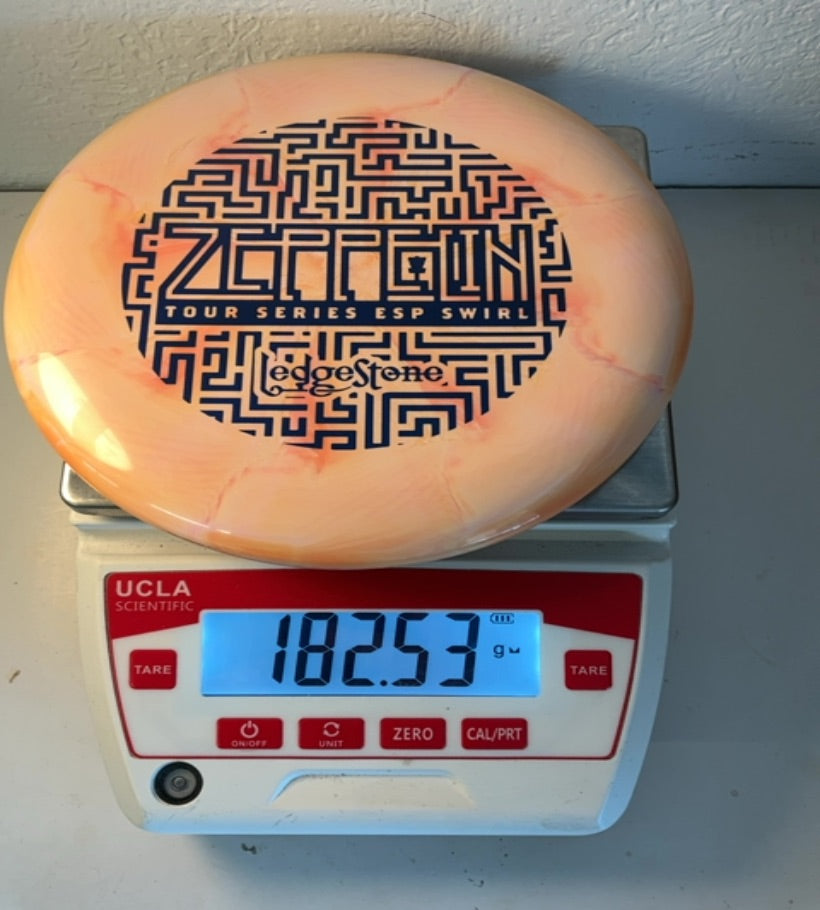 Discraft-ESP Swirl-Zeppelin-Orange-182.53g PRE-OWNED