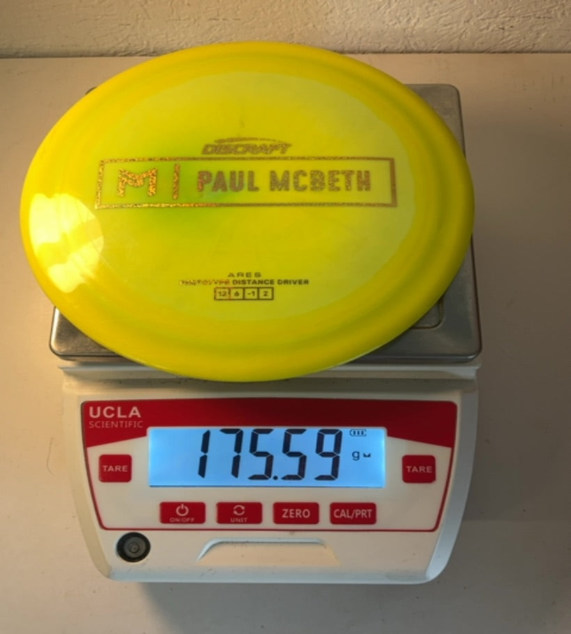 Discraft-ESP-Ares-Yellow-175.59g PRE-OWNED