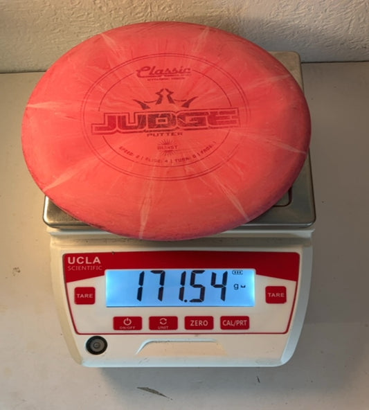Dynamic Discs-Classic-Judge-Pink-171.54g PRE-OWNED