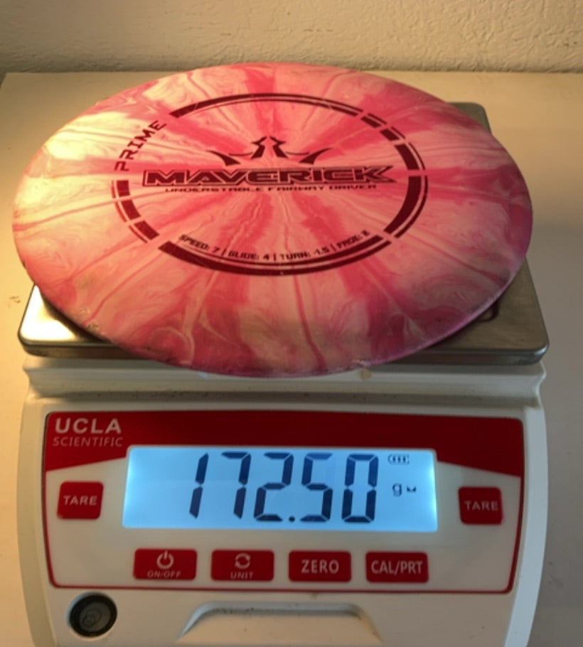 Dynamic Discs-Prime-Maverick-Pink-172.52g PRE-OWNED