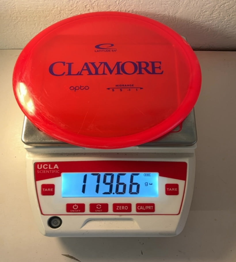 Latitude64-Opto-Claymore-Red-179.66g PRE-OWNED