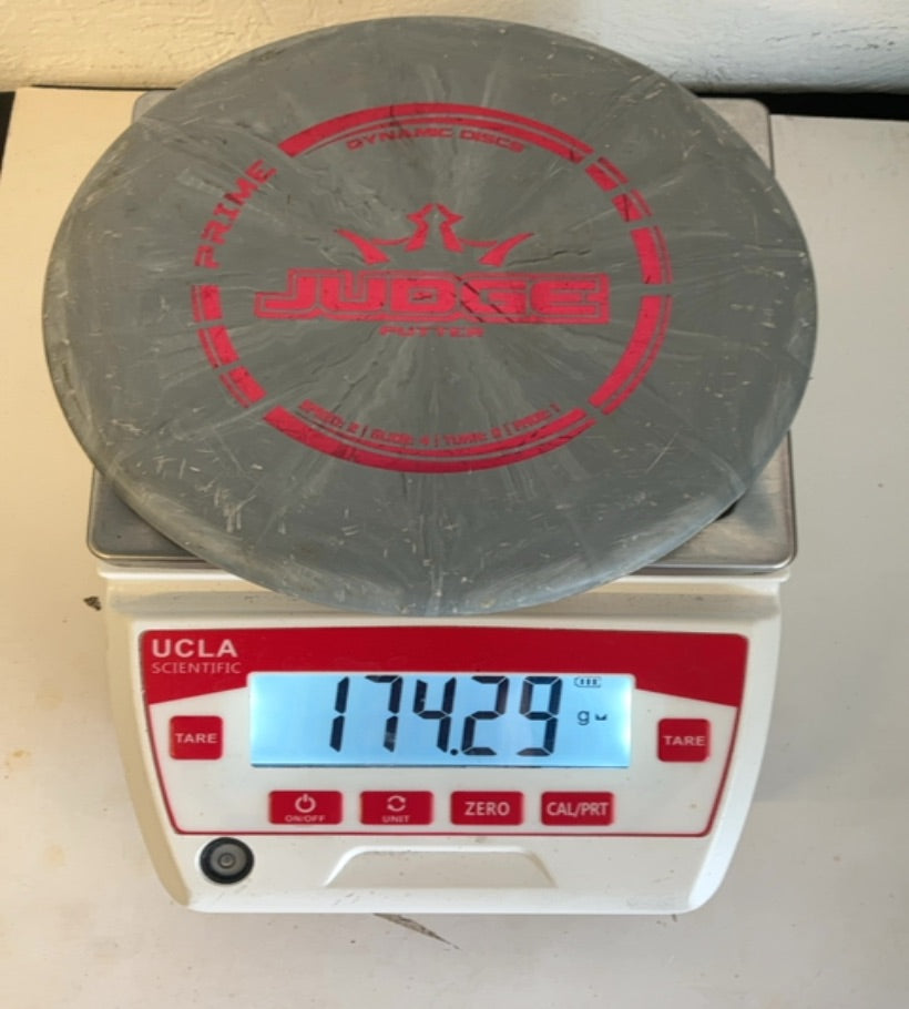 Dynamic Discs-Prime-Judge-Grey-174.29g PRE-OWNED