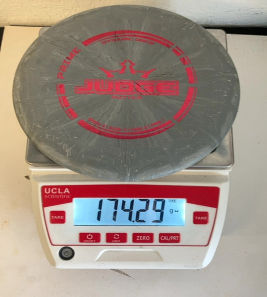 Dynamic Discs-Prime-Judge-Grey-174.29g PRE-OWNED