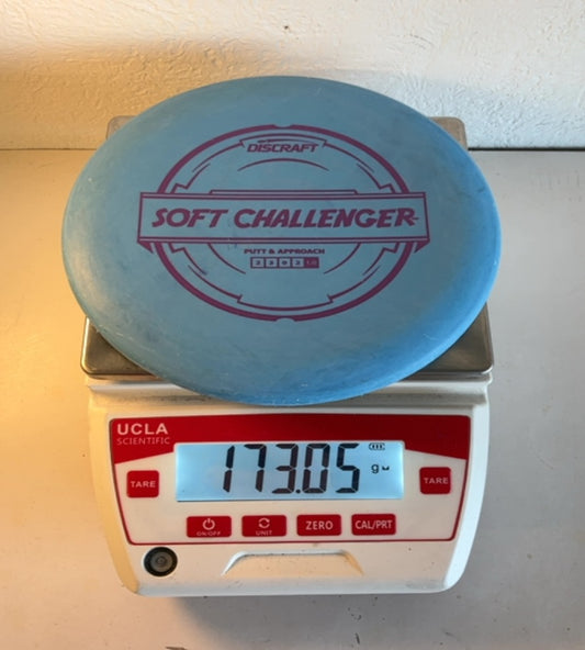 Discraft-Putter Line-Soft Challenger-Blue-173.05g PRE-OWNED