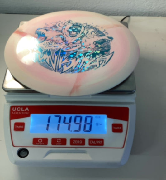 Discraft-ESP-Punisher-Pink-White-174.98g PRE-OWNED