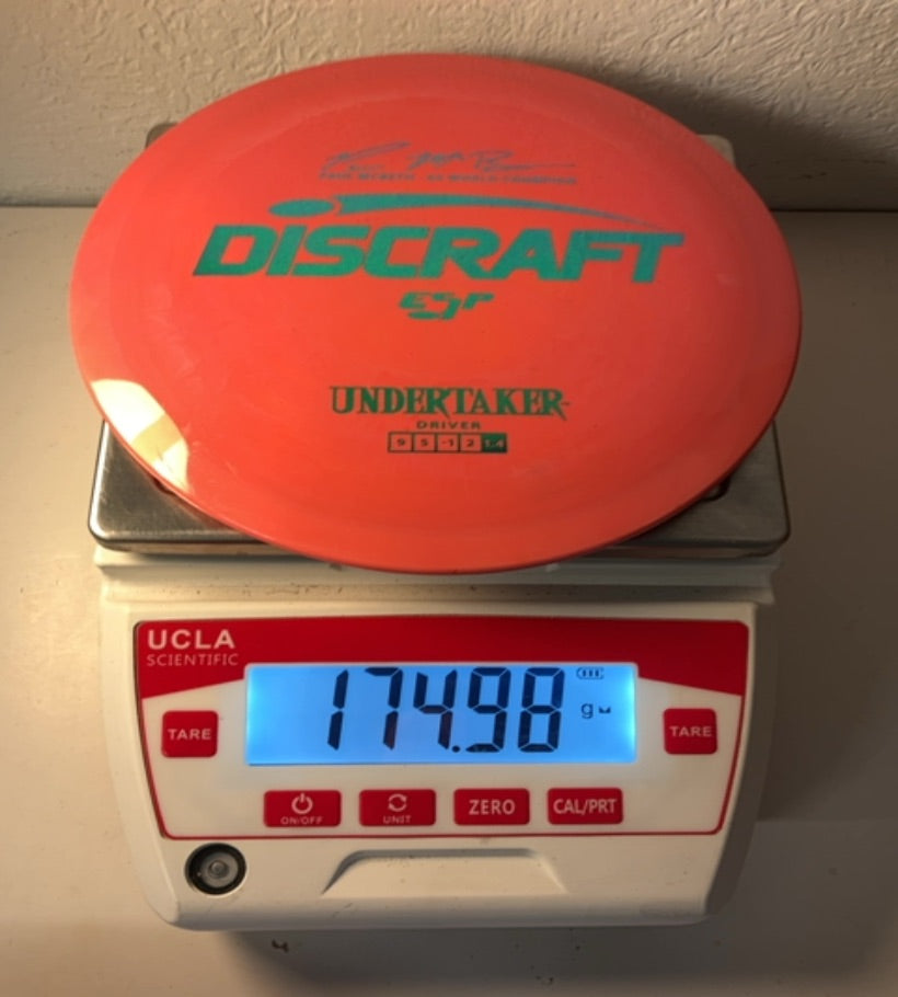 Discraft-ESP-Undertaker-Red-174.98g PRE-OWNED