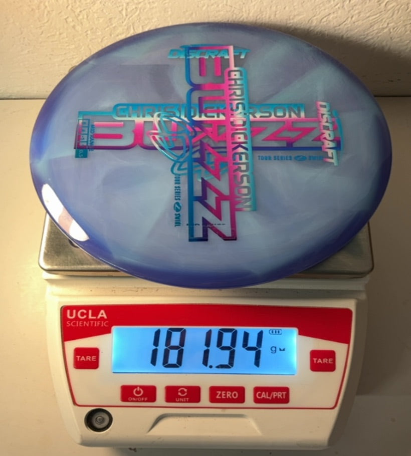 Discraft-Z Swirl-Buzzz-Blue-181.94g PRE-OWNED