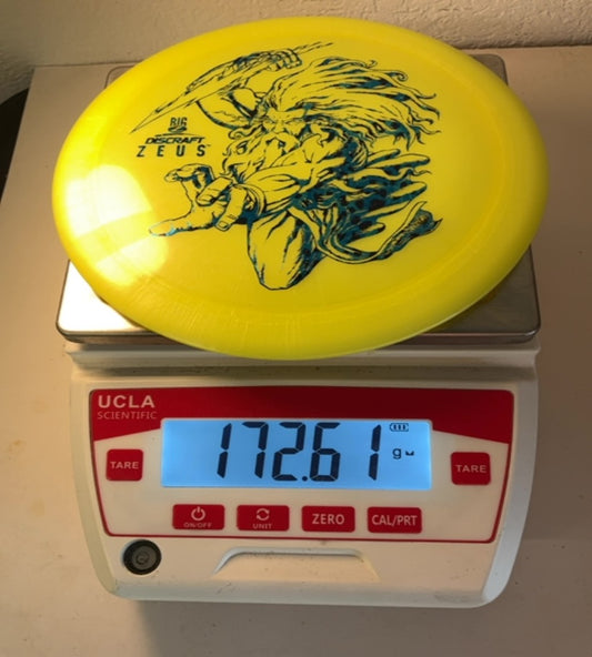 Discraft-Big Z-Zeus-Yellow-172.61g PRE-OWNED