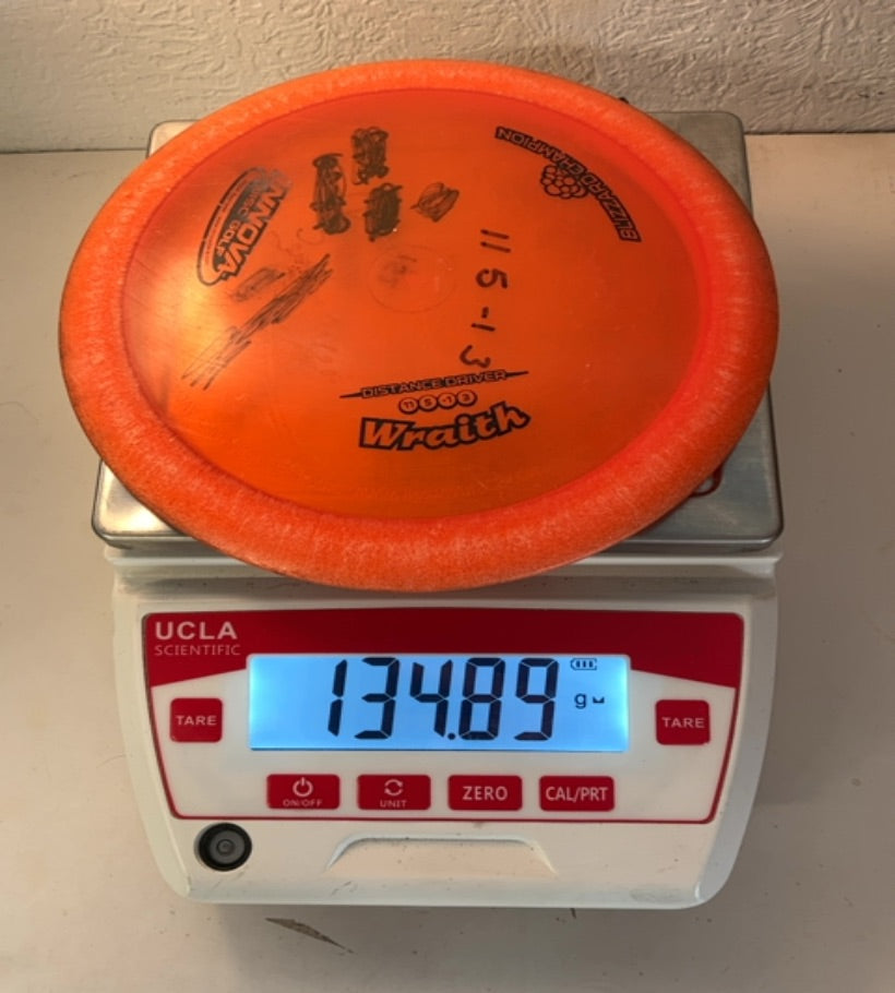 Innova-Blizzard Champion-Wraith-Orange-134.89g PRE-OWNED