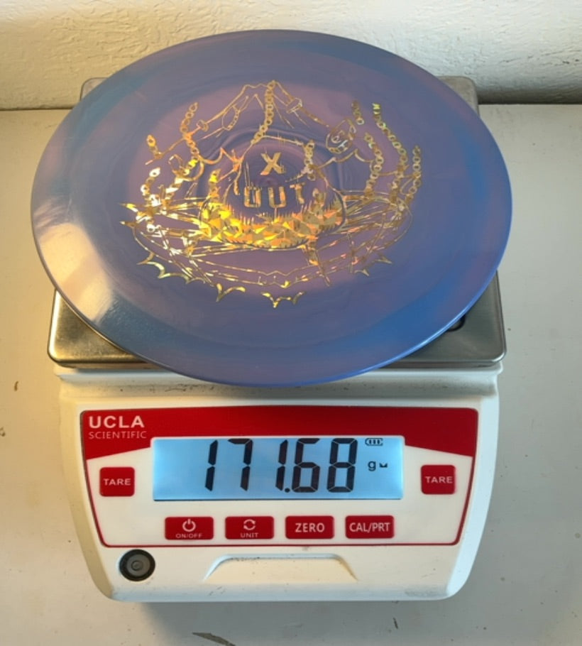 Infinite-Swirly S-Blend-Slab-Purple-171.68g PRE-OWNED