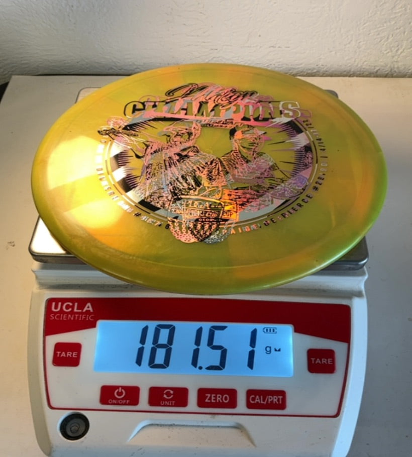 Discraft-Z Swirl-Buzzz-Yellow-181.51g PRE-OWNED