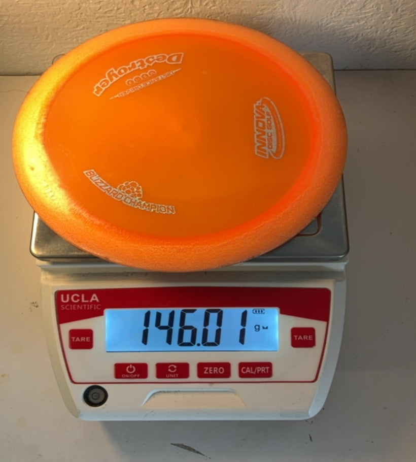 Innova-Blizzard Champion-Destroyer-Orange-146.01g PRE-OWNED