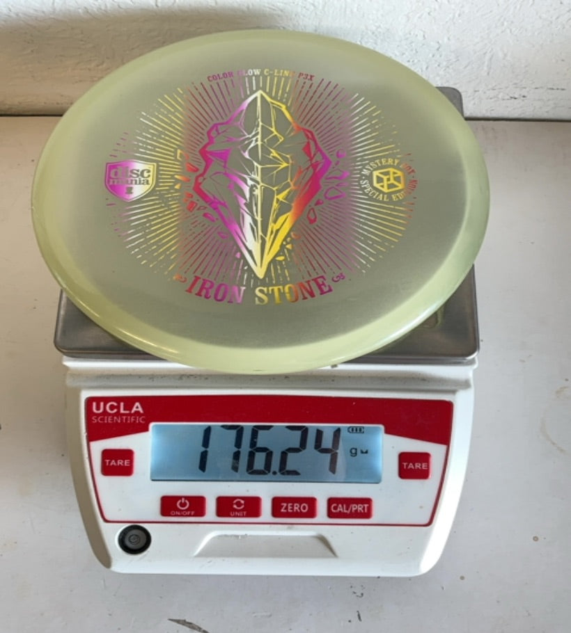 Discmania-Color Glow C-Line-Iron Stone-Yellow-176.24g PRE-OWNED