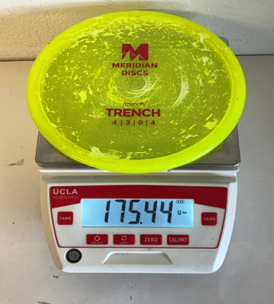 Meridian Discs-Marbled Clarus-Trench-Yellow-175.44g PRE-OWNED