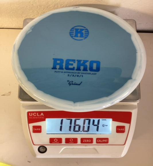 Kastaplast-K1 Grind-Reko-Blue/white-176.04g PRE-OWNED