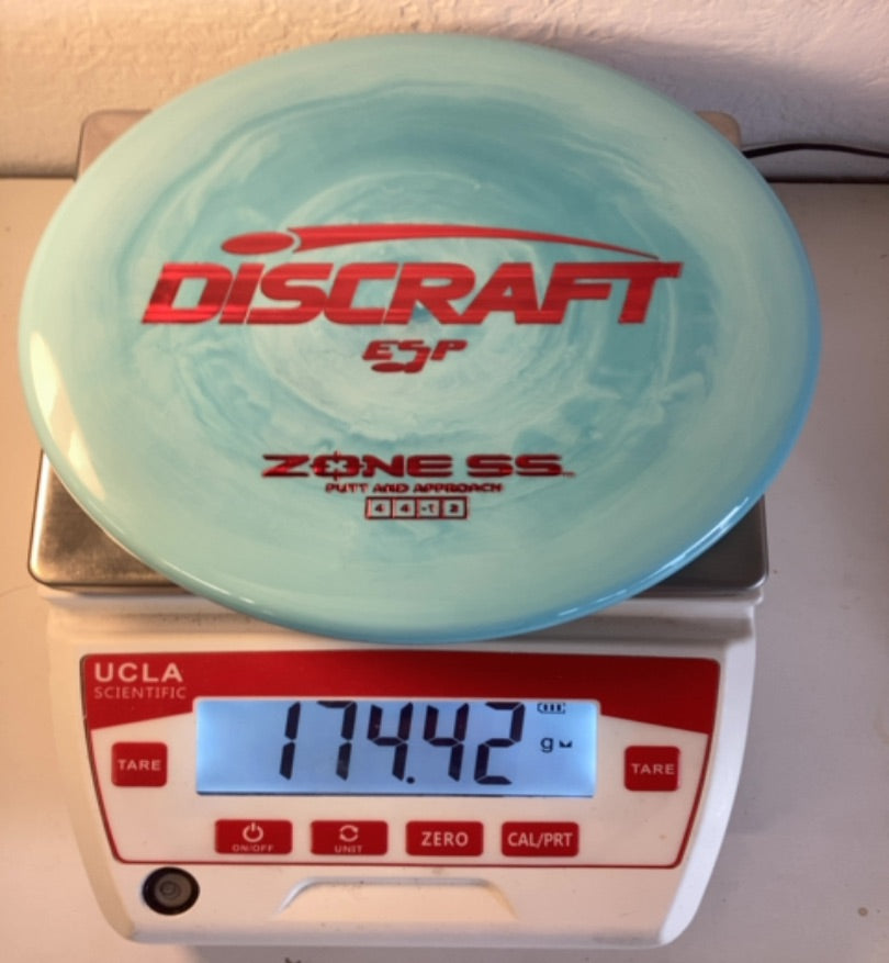 Discraft-ESP-Zone SS-Teal-174.42g PRE-OWNED
