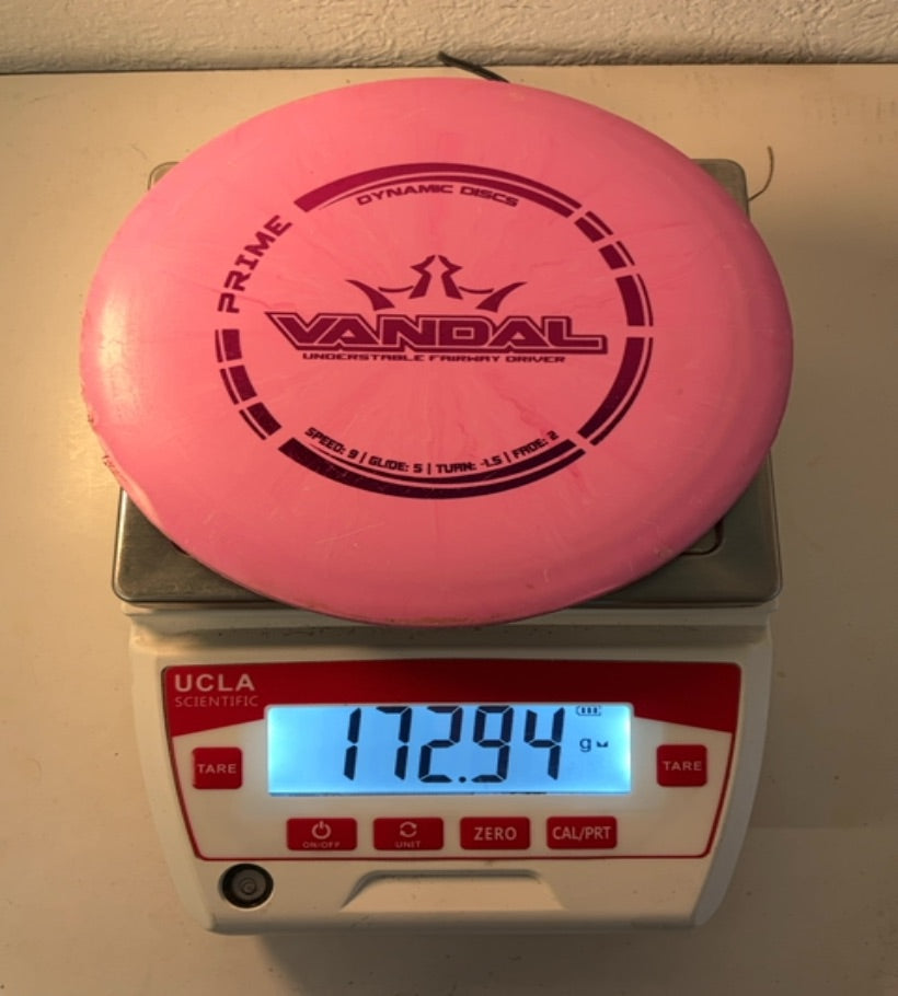 Dynamic Discs-Prime-Vandal-Pink-172.94g PRE-OWNED