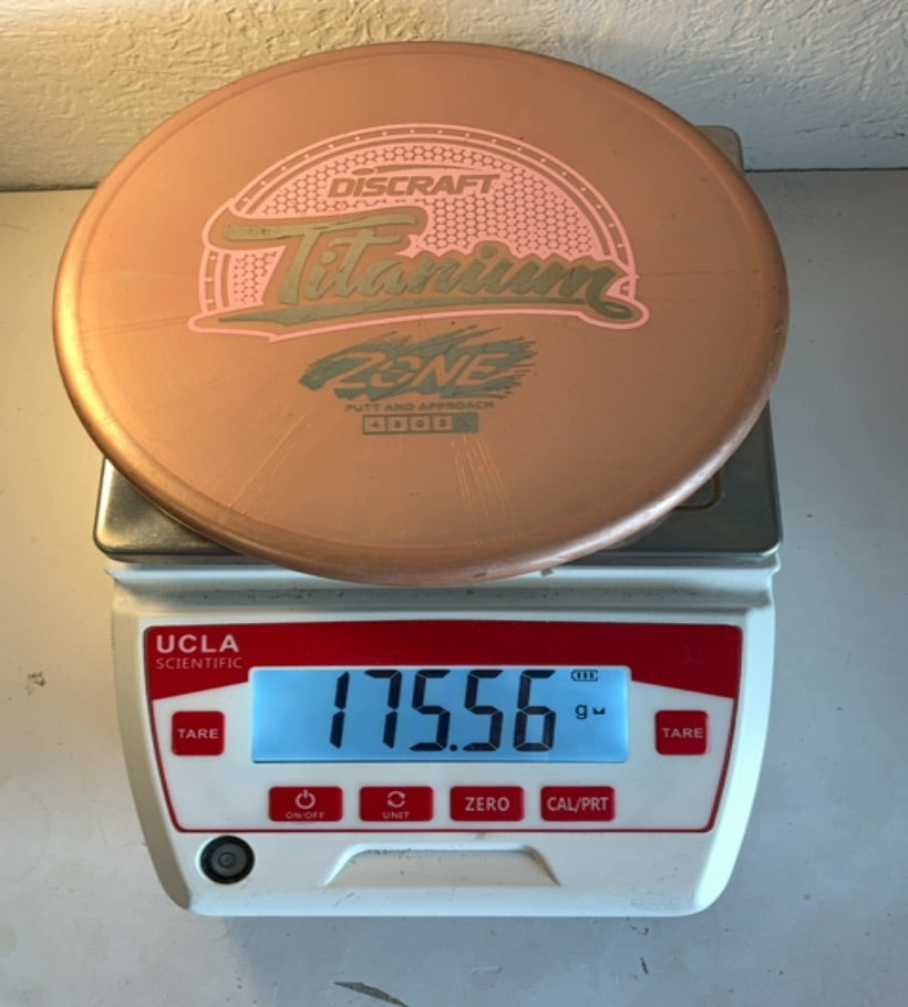 Discraft-Titanium-Zone-Bronze-175.56g PRE-OWNED