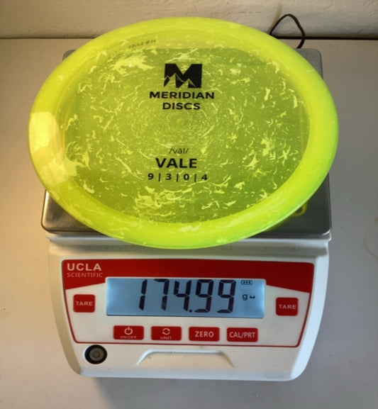 Meridian-Discs-Marbled-Clarus-Vale-Yellow-174.99g PRE-OWNED