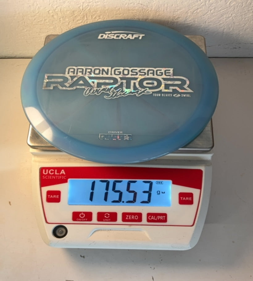 Discraft-Z Swirl-Raptor-Blue-175.53g PRE-OWNED