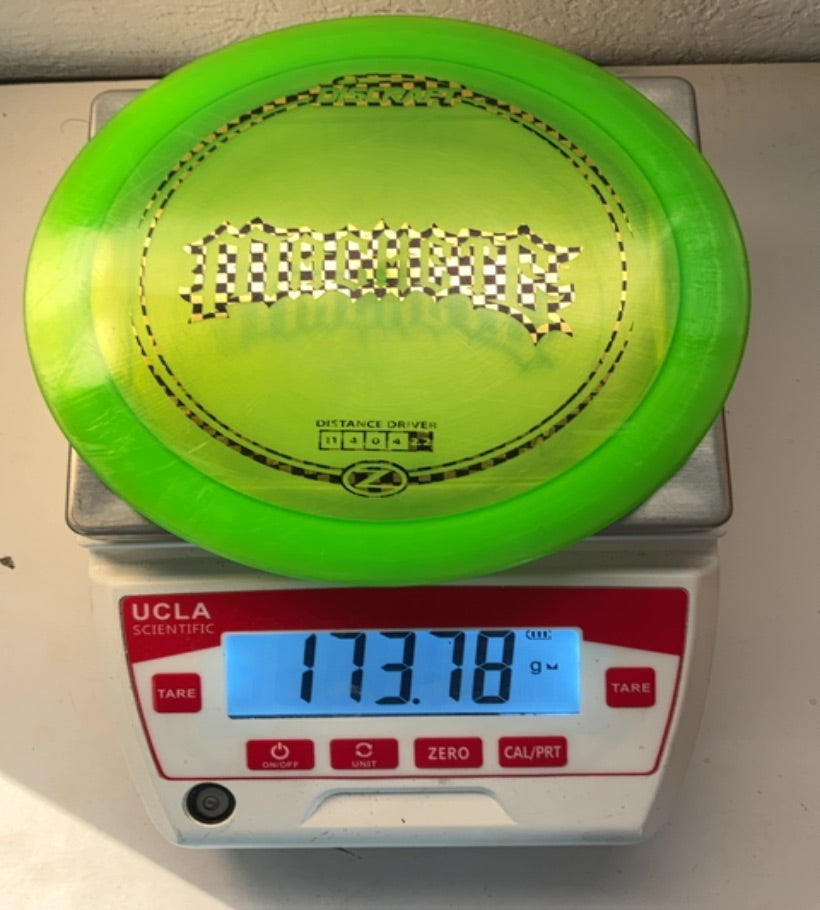 Discraft-Z-Machete Cheetah Stamp-Green-173.78g PRE-OWNED