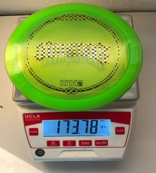 Discraft-Z-Machete Cheetah Stamp-Green-173.78g PRE-OWNED