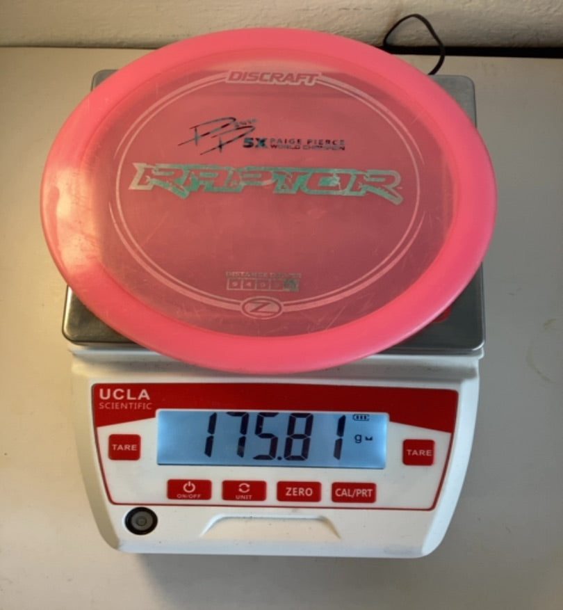 Discraft-Z-Raptor-Pink-175.81g PRE-OWNED