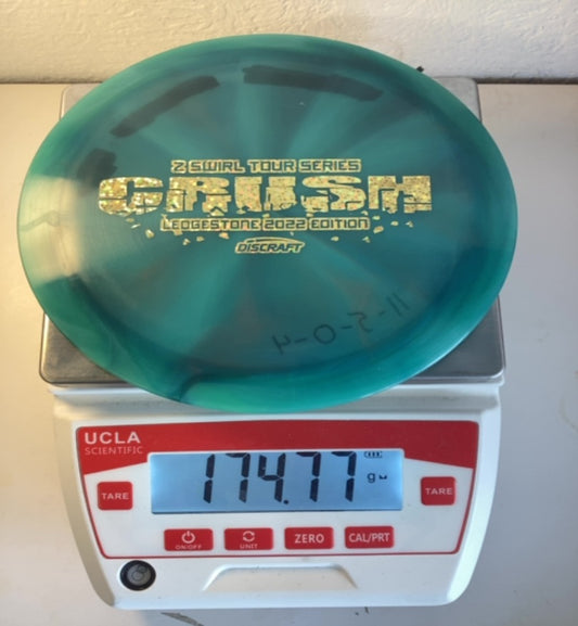 Discraft-Z Swirl-Crush-Aqua-174.77g PRE-OWNED