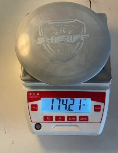 Dynamic Discs-Fuzion-Sheriff-Silver-174.21g PRE-OWNED