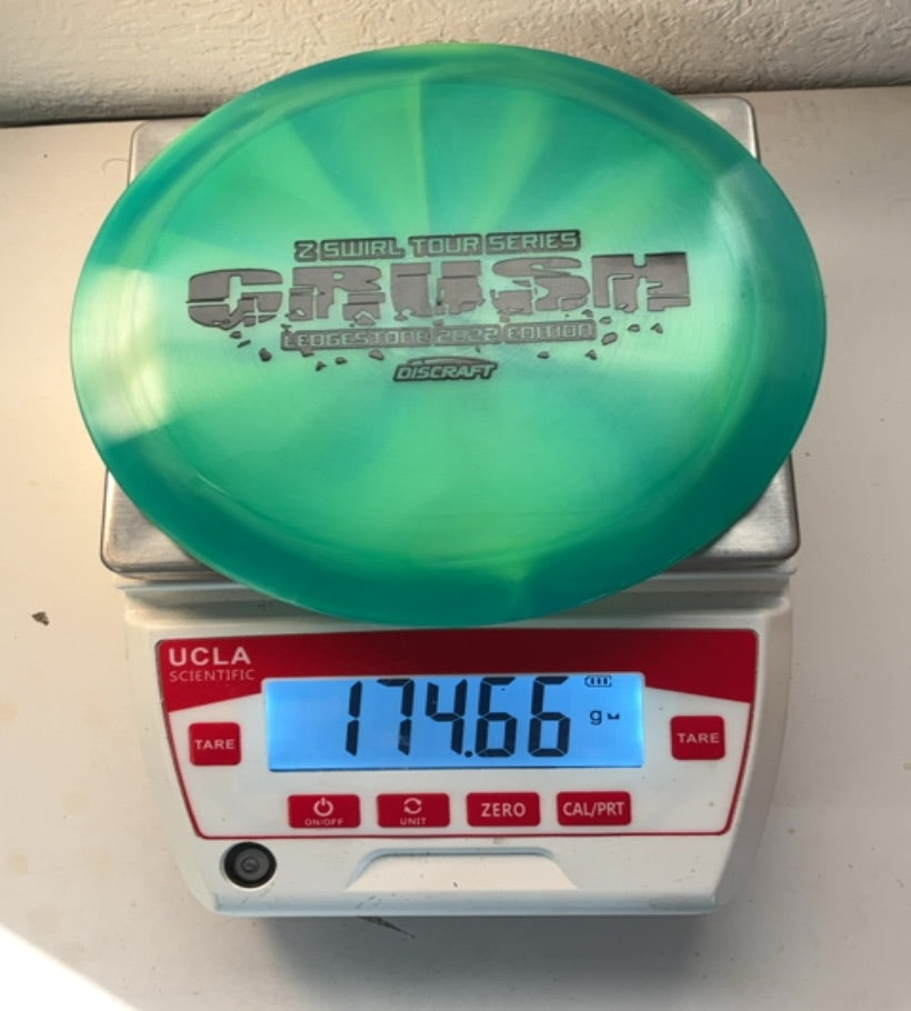 Discraft-Z Swirl-Crush Ledgestone 2022-Green-174.66g PRE-OWNED