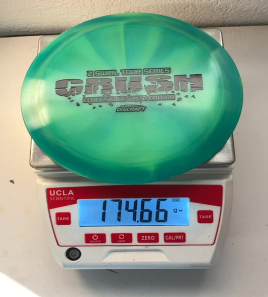 Discraft-Z Swirl-Crush Ledgestone 2022-Green-174.66g PRE-OWNED