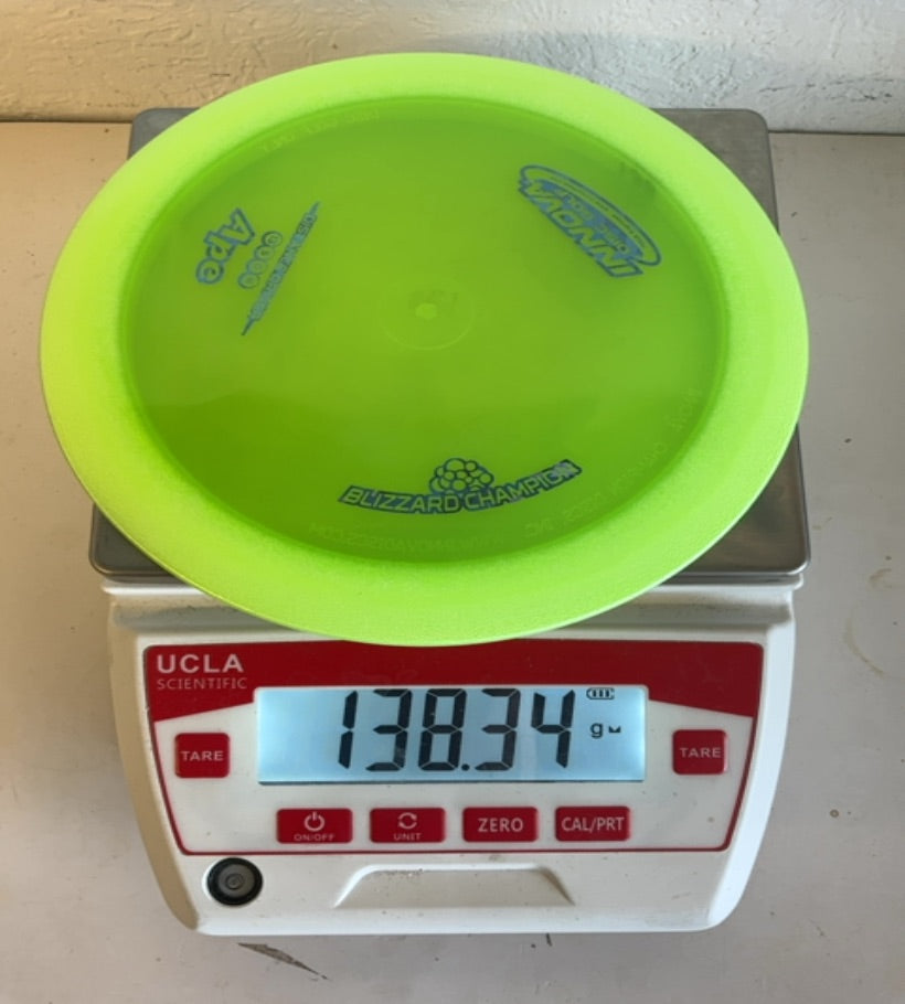 Innova-Blizzard Champion-Ape-Green-138.34g PRE-OWNED