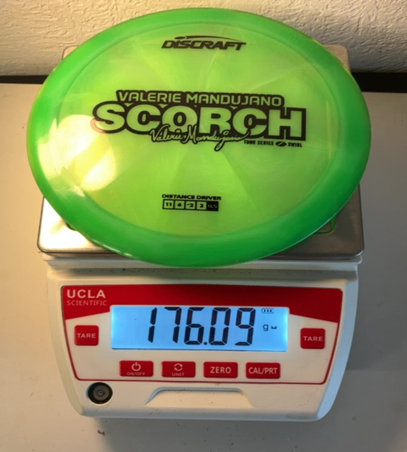 Discraft-Z Swirl-Scorch-Green-176.09g PRE-OWNED