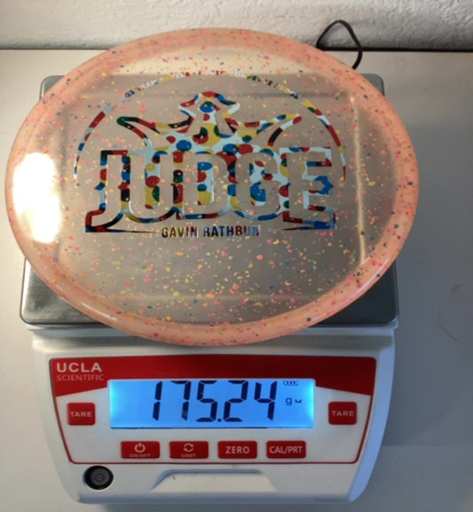 Dynamic-Discs-Lucid-Confetti-Judge-Pink-175.24g PRE-OWNED