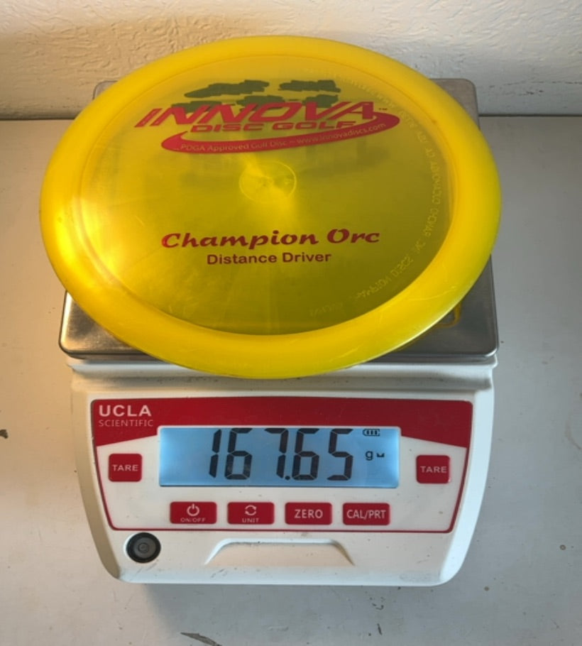 Innova-Champion-Orc-Yellow-167.65g PRE-OWNED