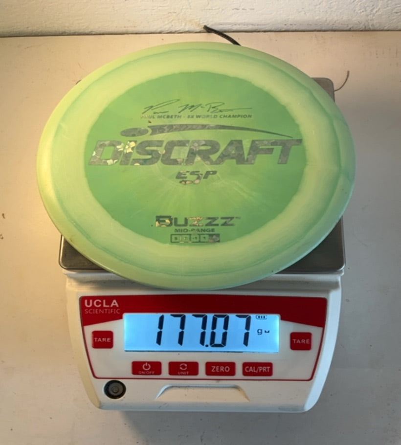 Discraft-ESP-Buzzz-Green-177.07g PRE-OWNED